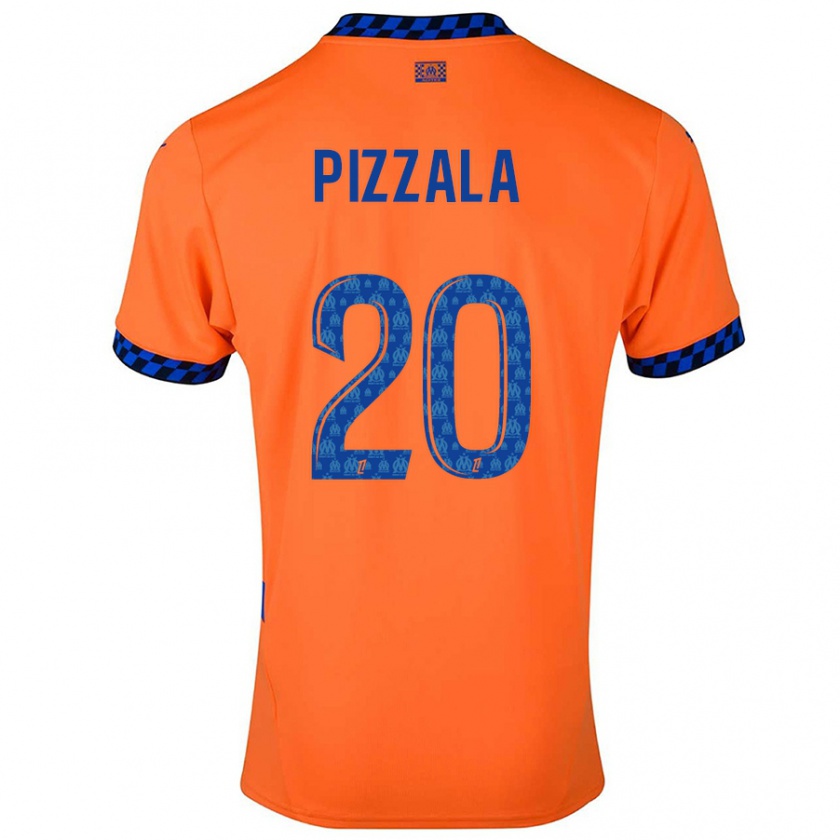 Kandiny Kinder Caroline Pizzala #20 Orange Dunkelblau Ausweichtrikot Trikot 2024/25 T-Shirt