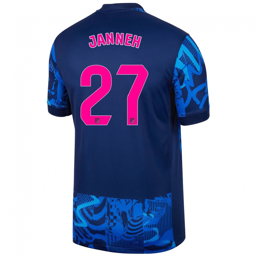 Kandiny Kinder Omar Janneh #27 Königsblau Ausweichtrikot Trikot 2024/25 T-Shirt