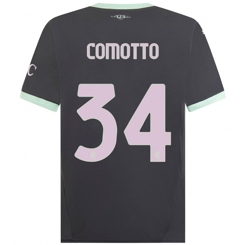 Kandiny Kinder Christian Comotto #34 Grau Ausweichtrikot Trikot 2024/25 T-Shirt