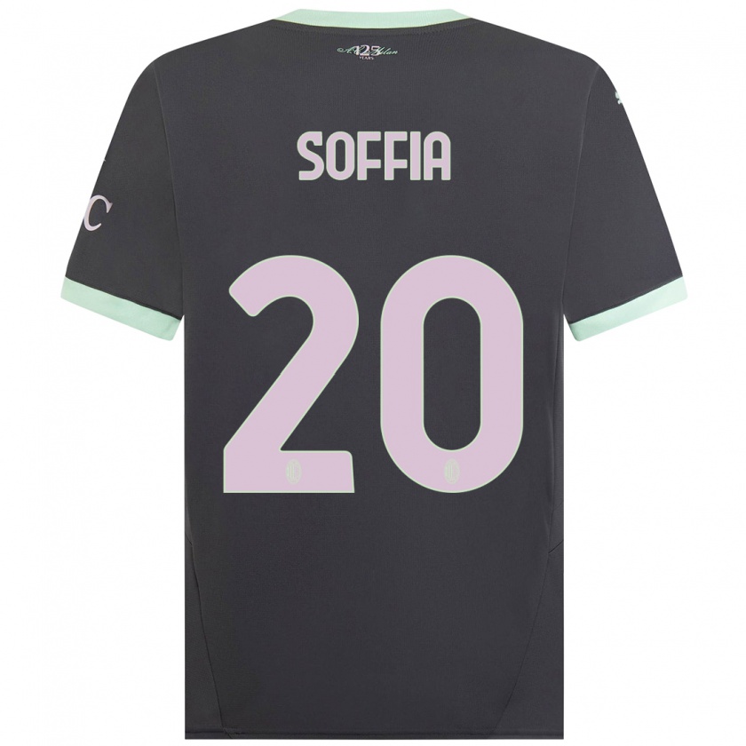 Kandiny Kinder Angelica Soffia #20 Grau Ausweichtrikot Trikot 2024/25 T-Shirt