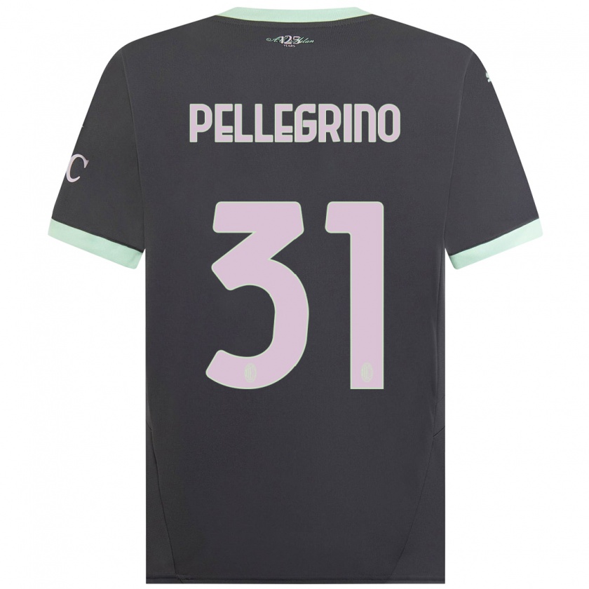 Kandiny Kinder Marco Pellegrino #31 Grau Ausweichtrikot Trikot 2024/25 T-Shirt