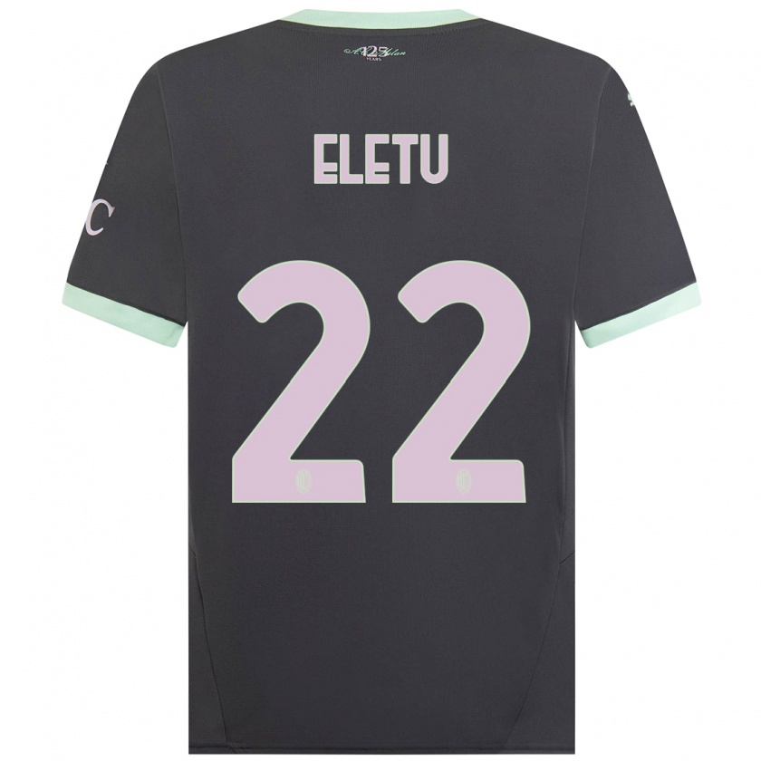 Kandiny Kinder Victor Eletu #22 Grau Ausweichtrikot Trikot 2024/25 T-Shirt