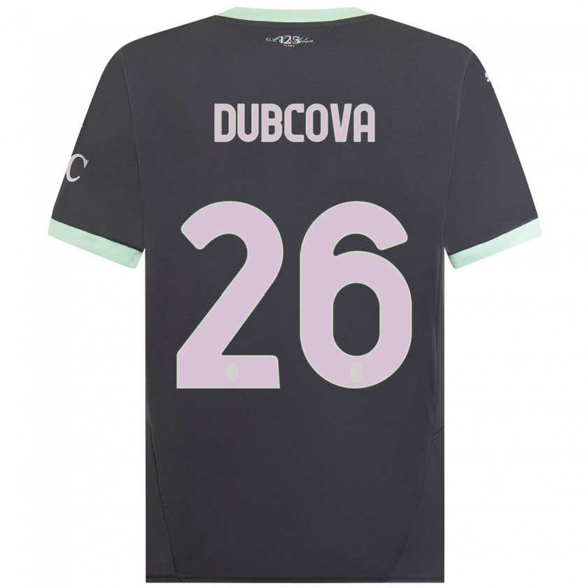 Kandiny Kinder Michaela Dubcova #26 Grau Ausweichtrikot Trikot 2024/25 T-Shirt