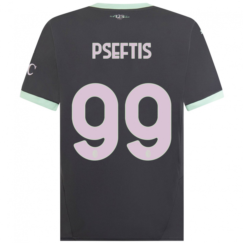 Kandiny Kinder Fotios Pseftis #99 Grau Ausweichtrikot Trikot 2024/25 T-Shirt