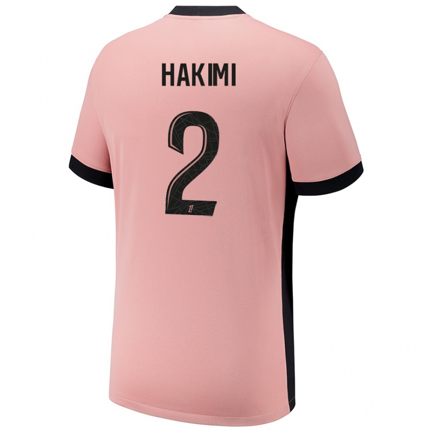 Kandiny Kinder Achraf Hakimi #2 Rostros Ausweichtrikot Trikot 2024/25 T-Shirt