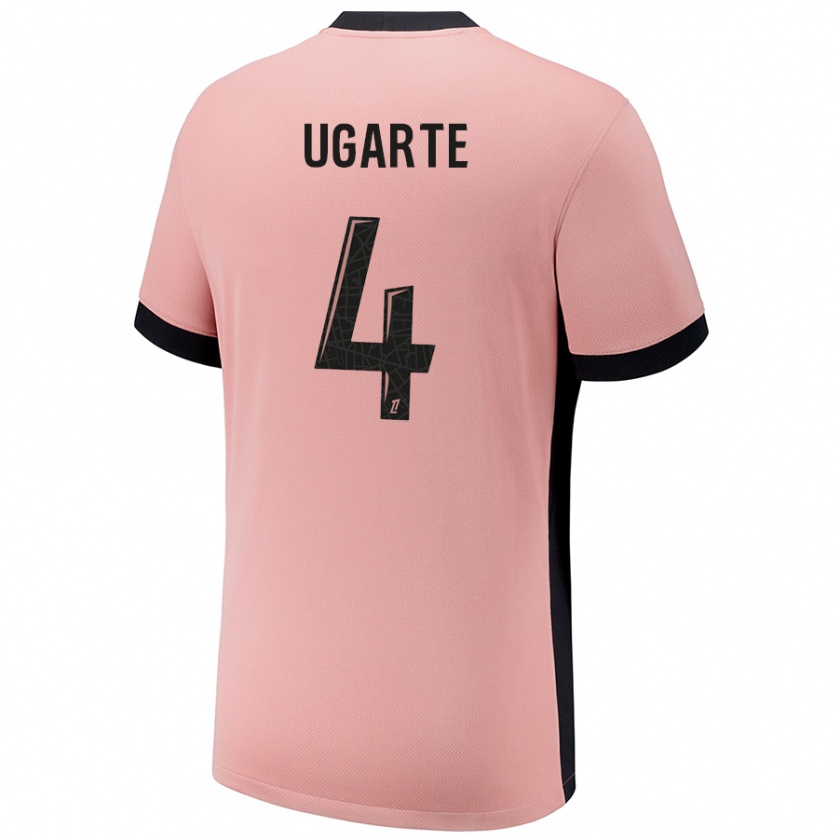 Kandiny Kinder Manuel Ugarte #4 Rostros Ausweichtrikot Trikot 2024/25 T-Shirt