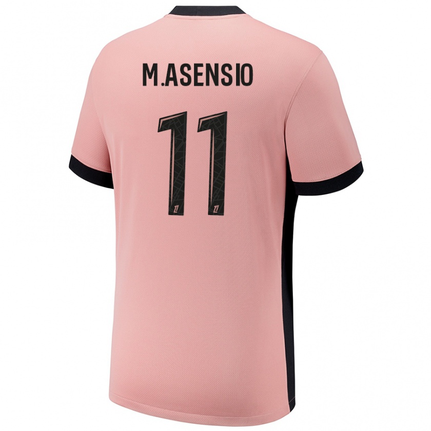 Kandiny Kinder Marco Asensio #11 Rostros Ausweichtrikot Trikot 2024/25 T-Shirt