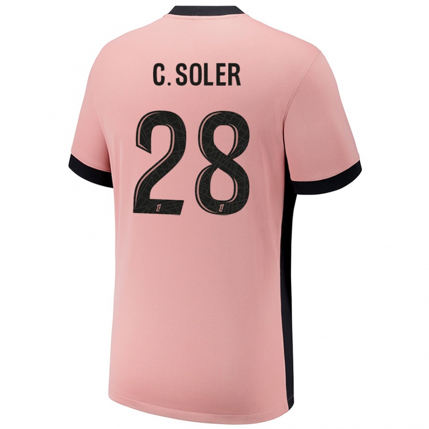 Kandiny Kinder Carlos Soler #28 Rostros Ausweichtrikot Trikot 2024/25 T-Shirt