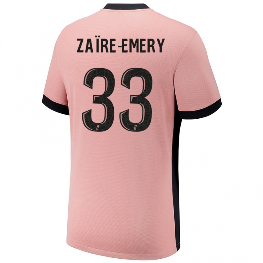 Kandiny Kinder Warren Zaïre-Emery #33 Rostros Ausweichtrikot Trikot 2024/25 T-Shirt