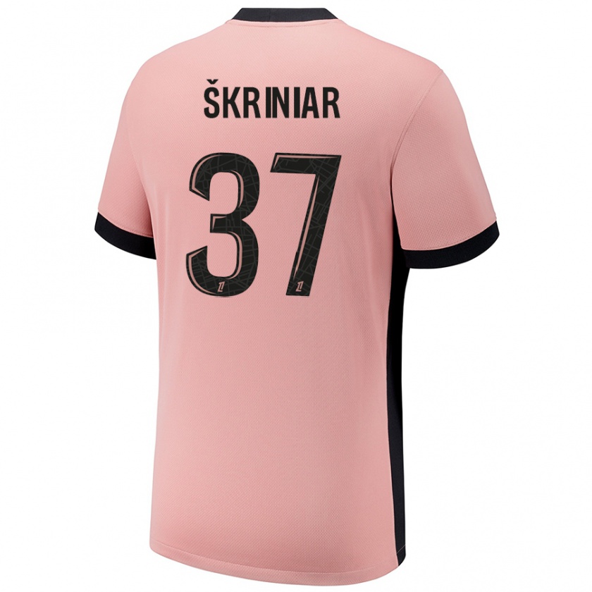 Kandiny Kinder Milan Skriniar #37 Rostros Ausweichtrikot Trikot 2024/25 T-Shirt