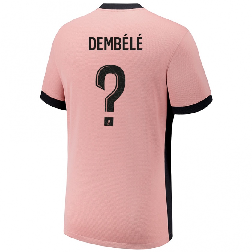 Kandiny Kinder Omar Dembélé #0 Rostros Ausweichtrikot Trikot 2024/25 T-Shirt