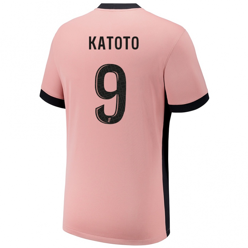 Kandiny Kinder Marie-Antoinette Katoto #9 Rostros Ausweichtrikot Trikot 2024/25 T-Shirt