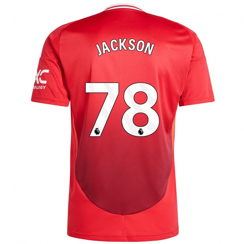 Kandiny Herren Louis Jackson #78 Hellrot Heimtrikot Trikot 2024/25 T-Shirt