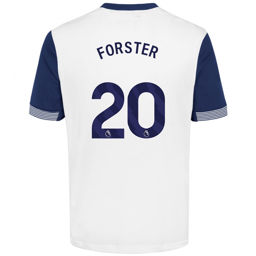 Kandiny Herren Fraser Forster #20 Weiß Blau Heimtrikot Trikot 2024/25 T-Shirt