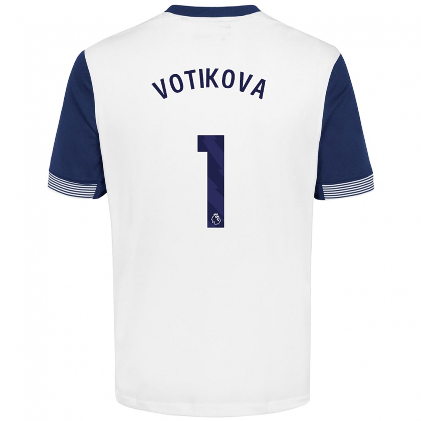 Kandiny Herren Barbora Votíková #1 Weiß Blau Heimtrikot Trikot 2024/25 T-Shirt