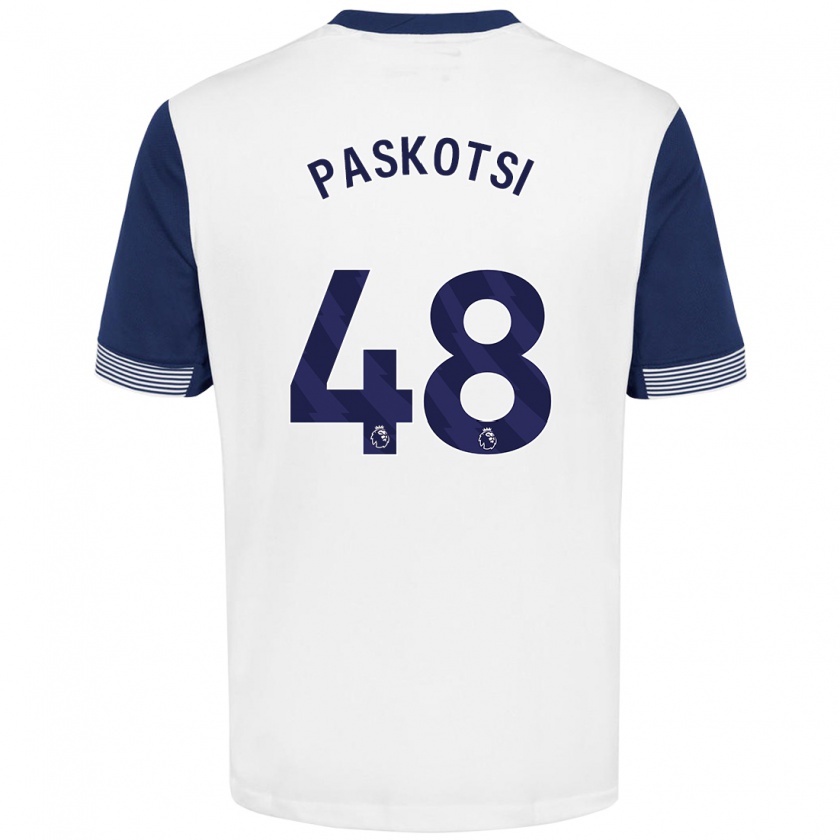 Kandiny Herren Maksim Paskotsi #48 Weiß Blau Heimtrikot Trikot 2024/25 T-Shirt