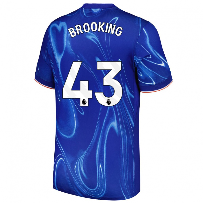 Kandiny Herren Josh Brooking #43 Blau Weiß Heimtrikot Trikot 2024/25 T-Shirt