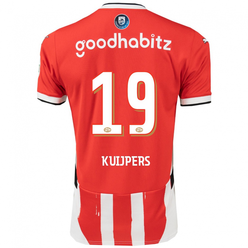 Kandiny Herren Jeslynn Kuijpers #19 Rot Weiß Heimtrikot Trikot 2024/25 T-Shirt