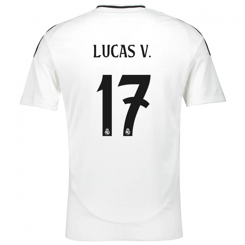 Kandiny Herren Lucas Vázquez #17 Weiß Heimtrikot Trikot 2024/25 T-Shirt