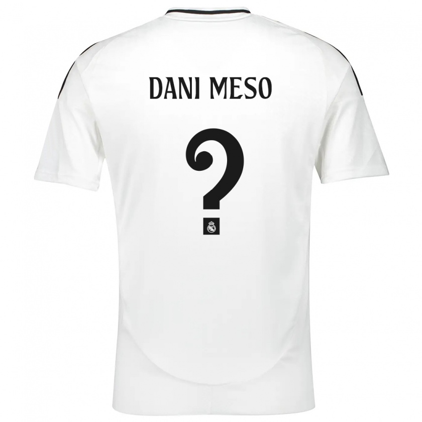 Kandiny Herren Dani Meso #0 Weiß Heimtrikot Trikot 2024/25 T-Shirt