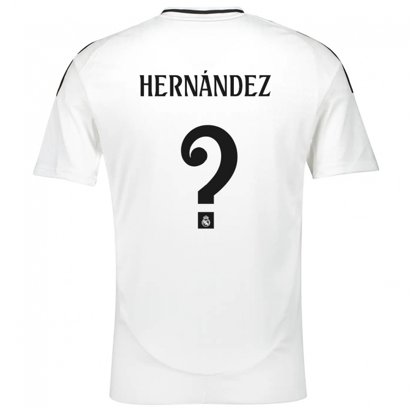 Kandiny Herren Enaitz Hernández #0 Weiß Heimtrikot Trikot 2024/25 T-Shirt