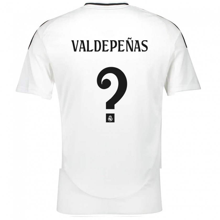 Kandiny Herren Víctor Valdepeñas #0 Weiß Heimtrikot Trikot 2024/25 T-Shirt