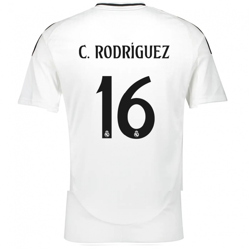 Kandiny Herren Carlos Rodríguez #16 Weiß Heimtrikot Trikot 2024/25 T-Shirt