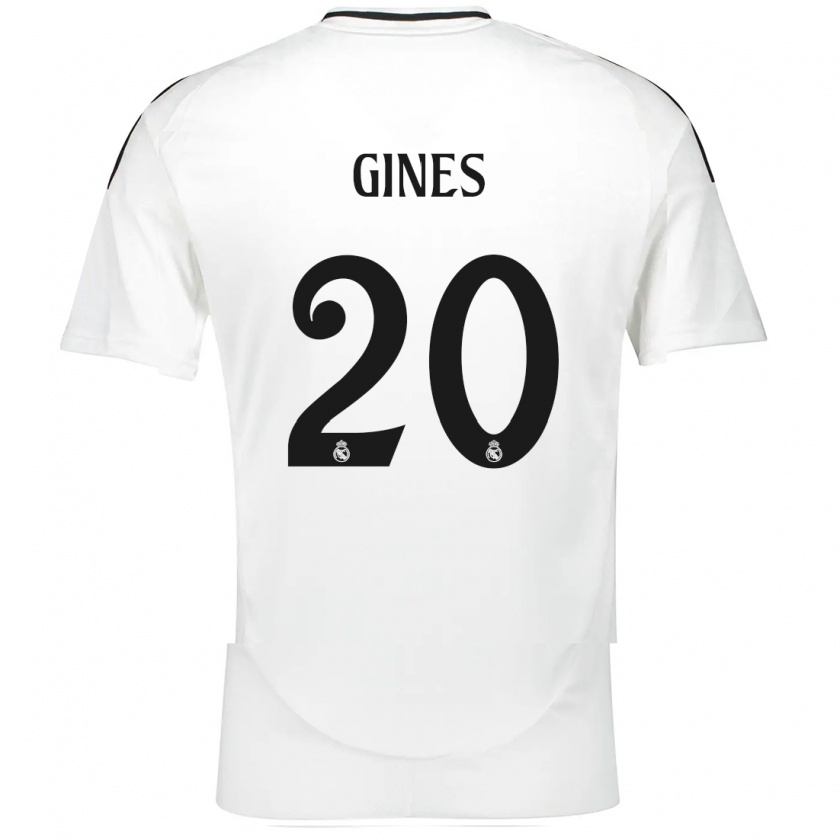 Kandiny Herren Álvaro Ginés #20 Weiß Heimtrikot Trikot 2024/25 T-Shirt