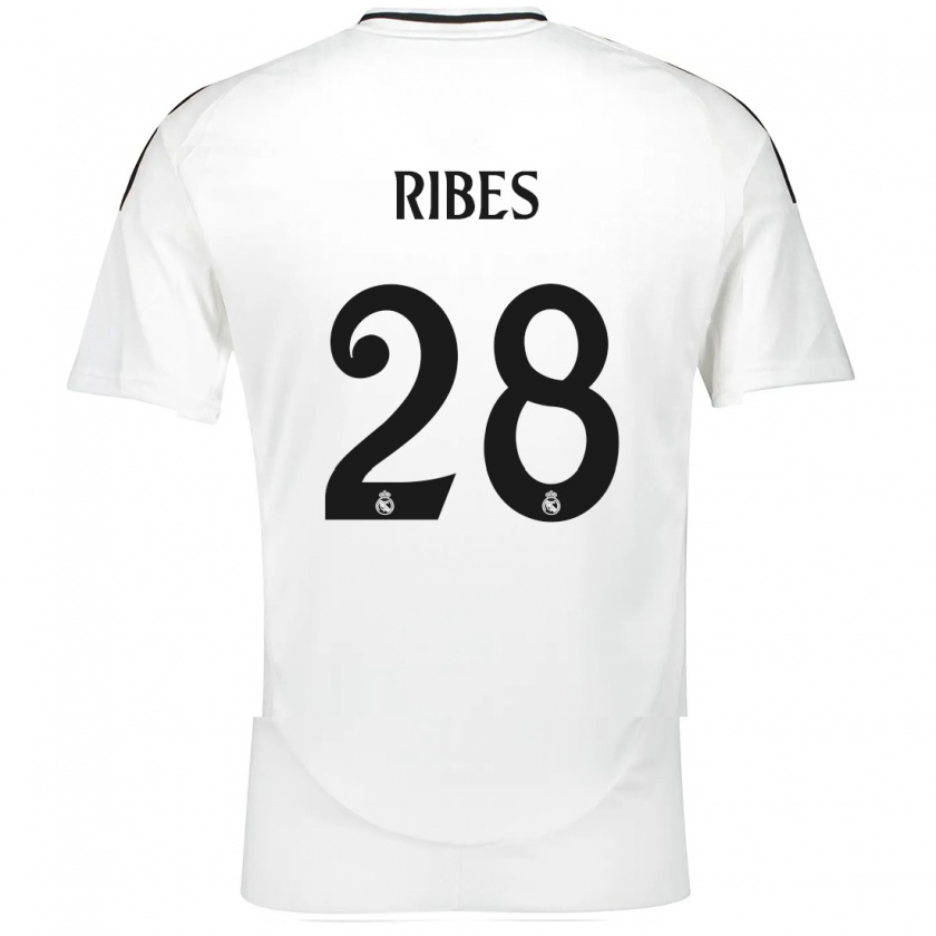 Kandiny Herren Kike Ribes #28 Weiß Heimtrikot Trikot 2024/25 T-Shirt