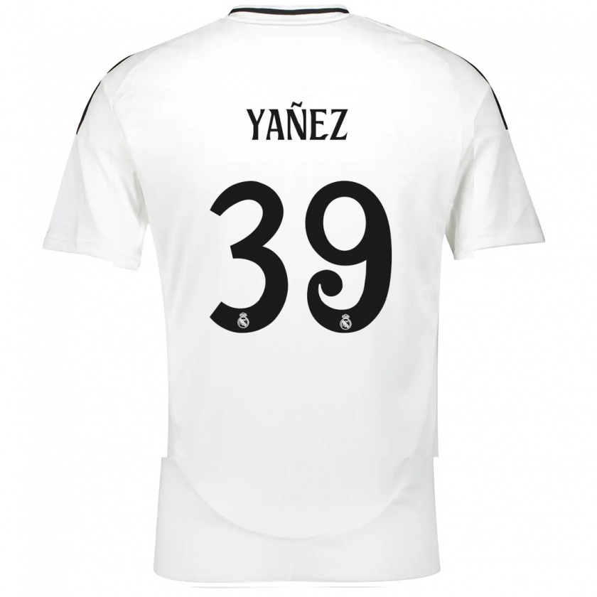 Kandiny Herren Daniel Yañez #39 Weiß Heimtrikot Trikot 2024/25 T-Shirt