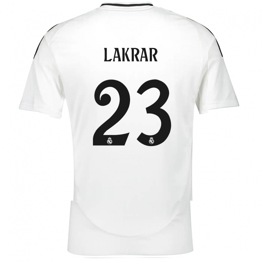 Kandiny Herren Maëlle Lakrar #23 Weiß Heimtrikot Trikot 2024/25 T-Shirt