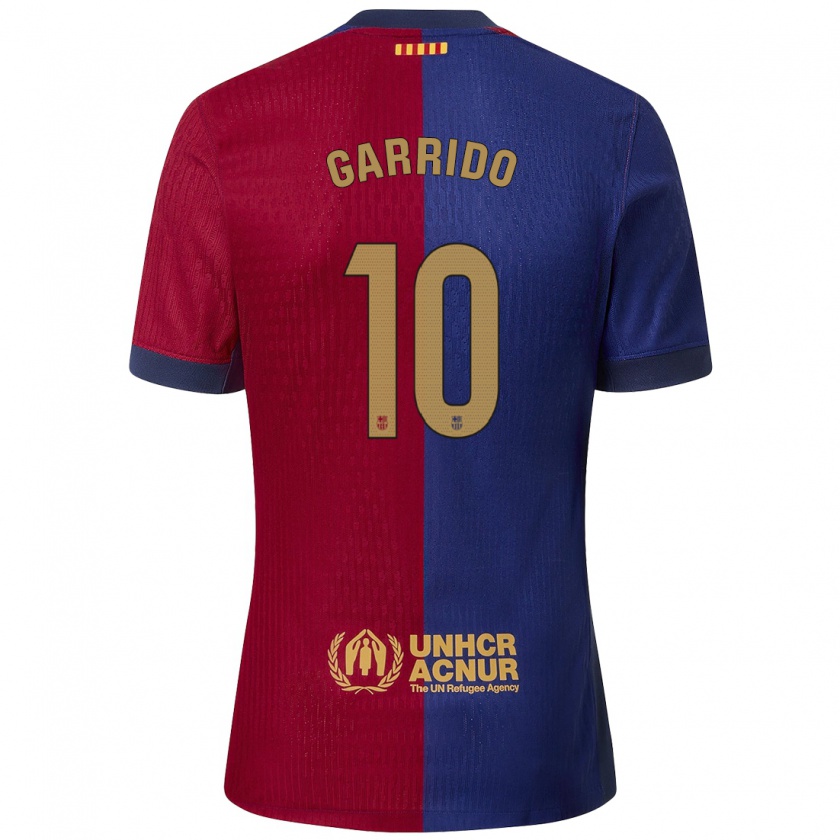 Kandiny Herren Aleix Garrido #10 Blau Rot Heimtrikot Trikot 2024/25 T-Shirt