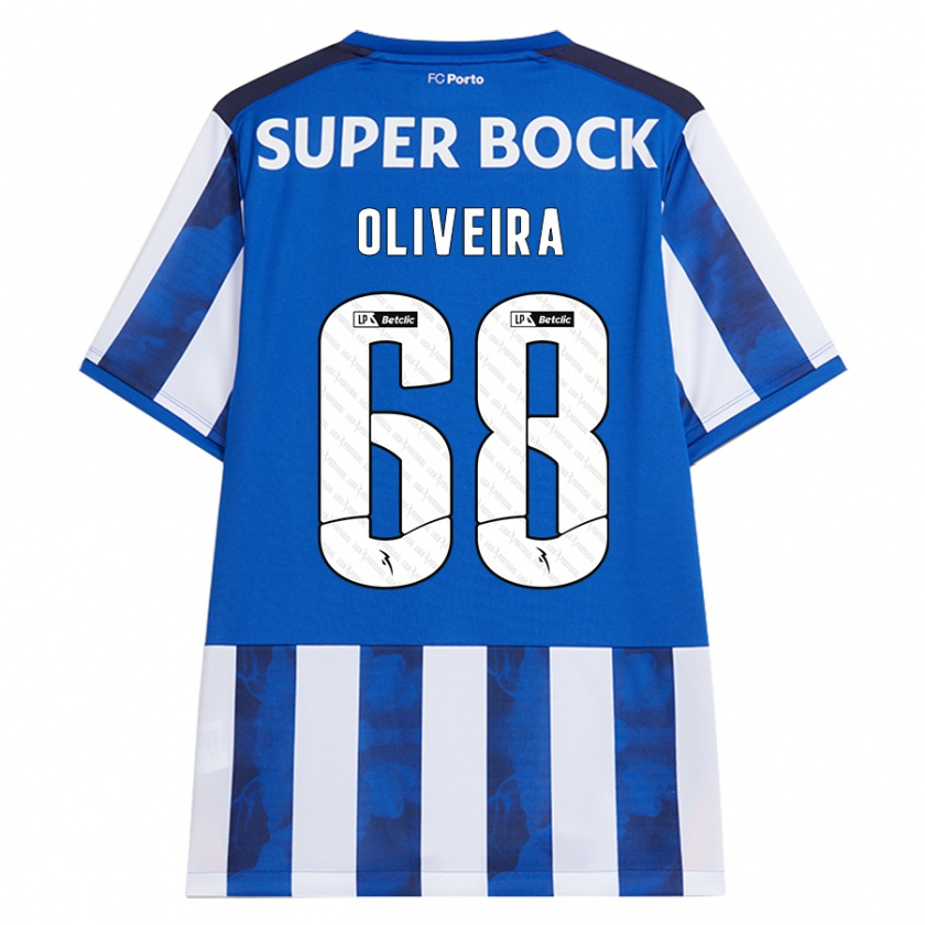 Kandiny Herren André Oliveira #68 Blau Weiß Heimtrikot Trikot 2024/25 T-Shirt