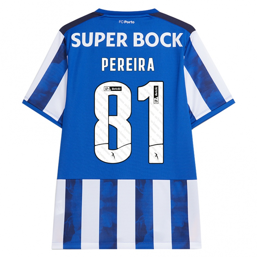 Kandiny Herren Martim Pereira #81 Blau Weiß Heimtrikot Trikot 2024/25 T-Shirt