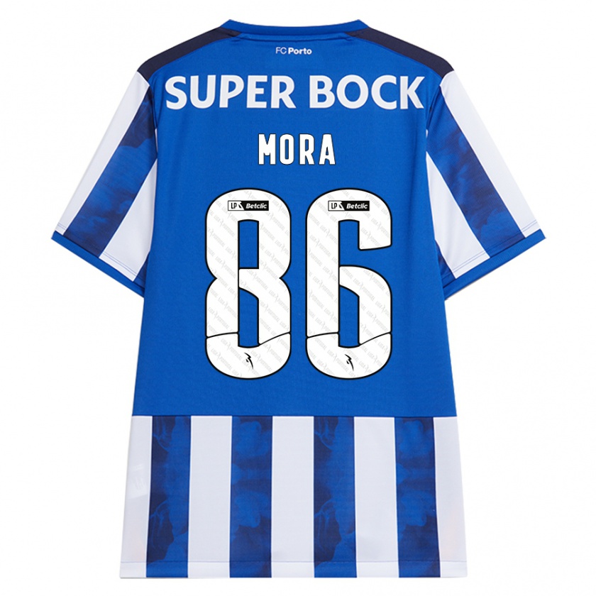 Kandiny Herren Rodrigo Mora #86 Blau Weiß Heimtrikot Trikot 2024/25 T-Shirt