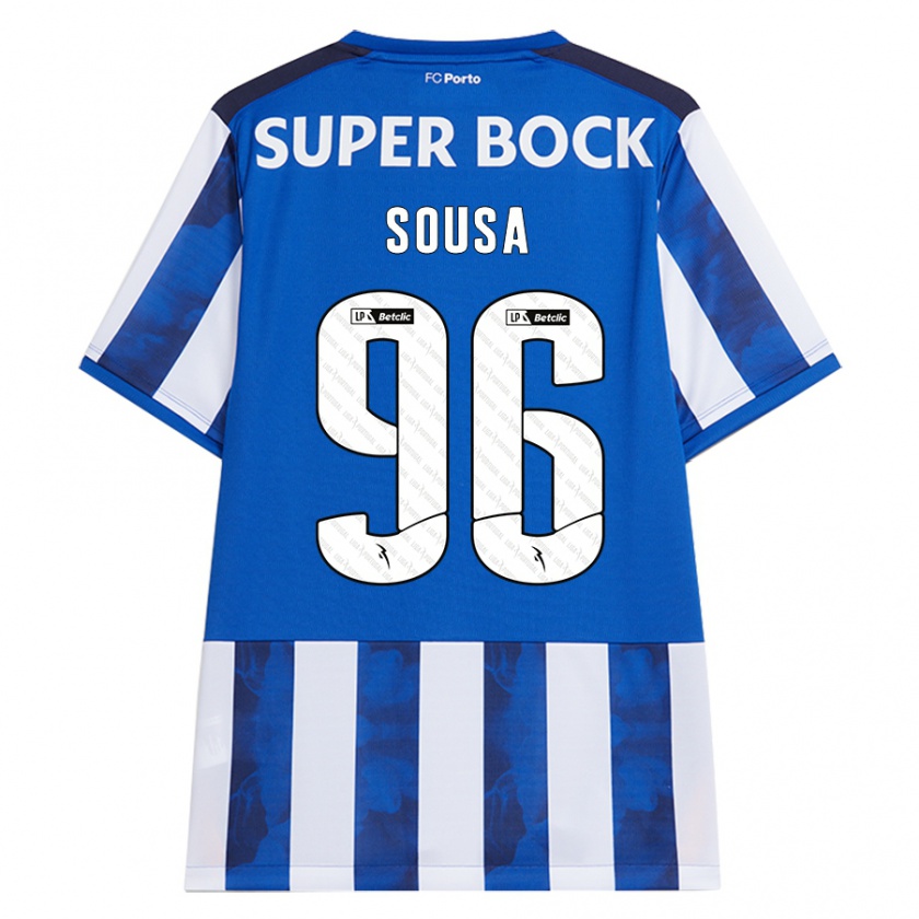 Kandiny Herren Filipe Sousa #96 Blau Weiß Heimtrikot Trikot 2024/25 T-Shirt