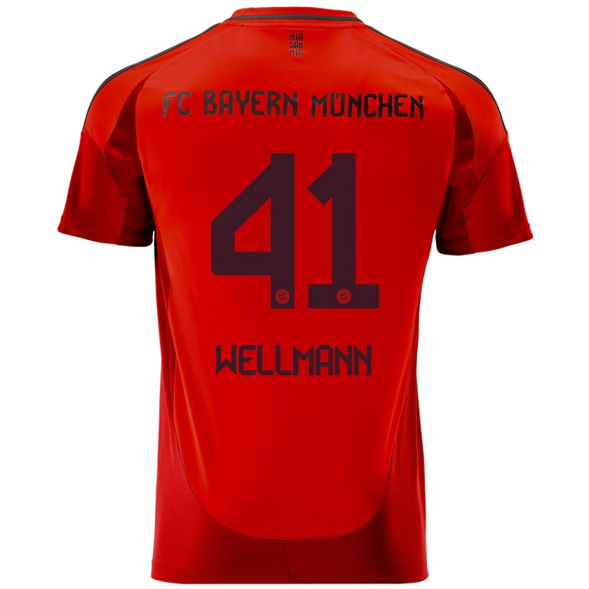 Kandiny Herren Anna Wellmann #41 Rot Heimtrikot Trikot 2024/25 T-Shirt