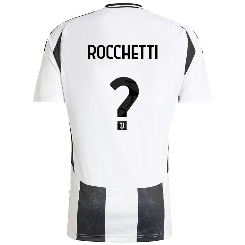 Kandiny Herren Edoardo Rocchetti #0 Weiß Schwarz Heimtrikot Trikot 2024/25 T-Shirt