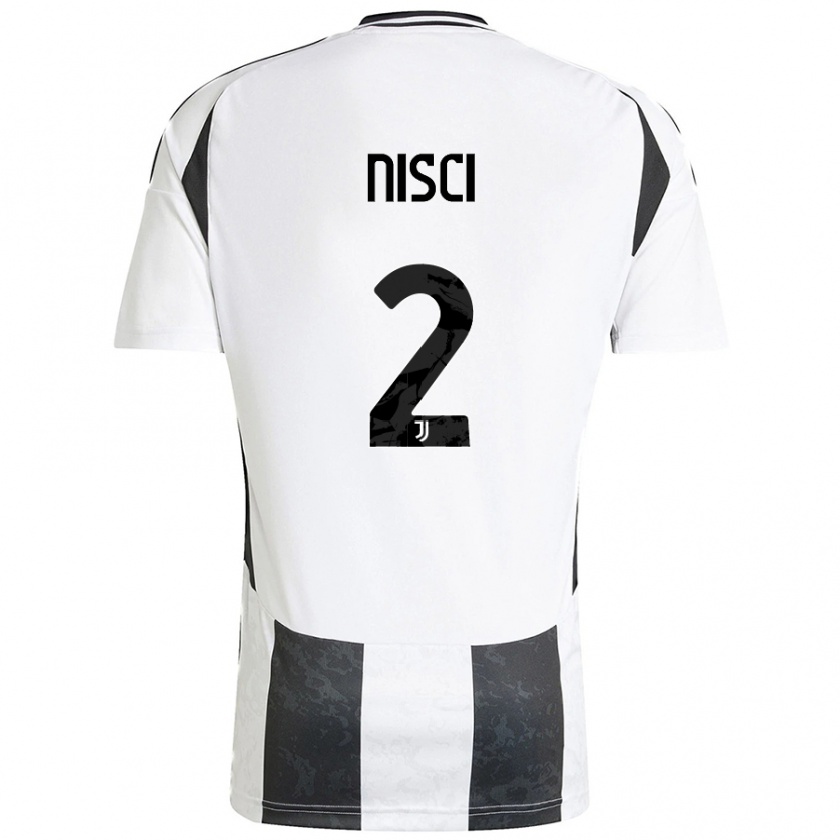 Kandiny Herren Alessandro Nisci #2 Weiß Schwarz Heimtrikot Trikot 2024/25 T-Shirt