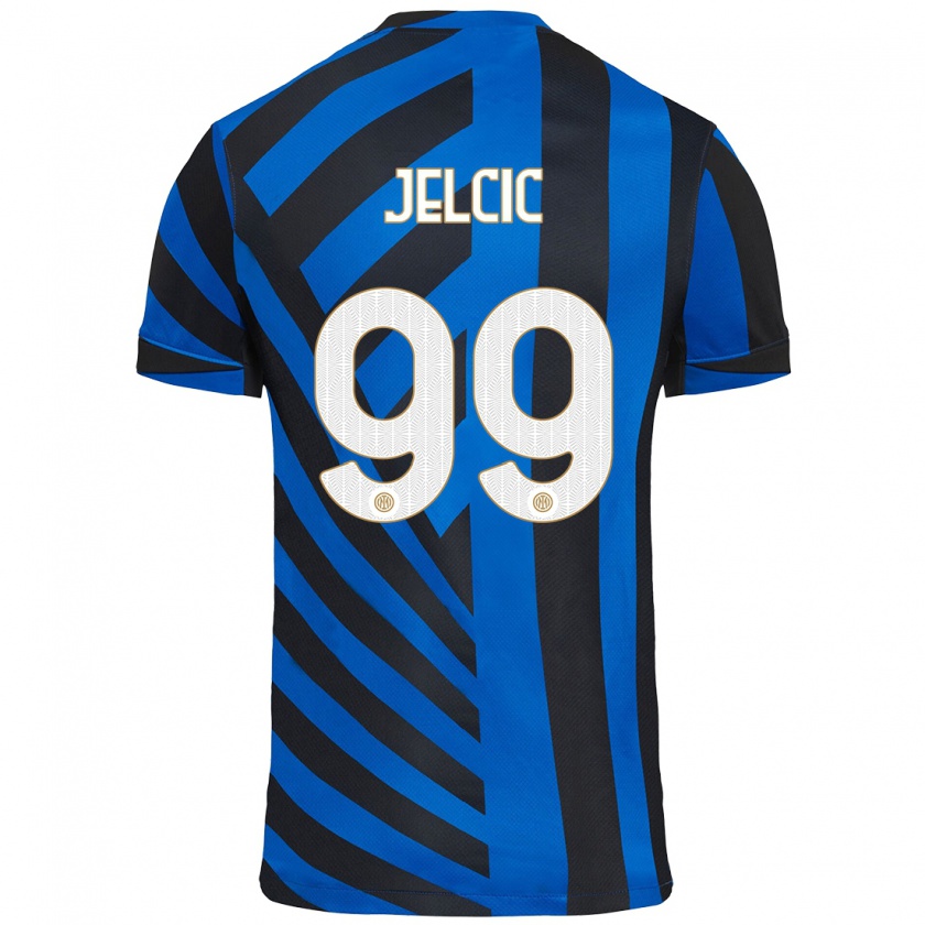 Kandiny Herren Maja Jelčić #99 Blau Schwarz Heimtrikot Trikot 2024/25 T-Shirt