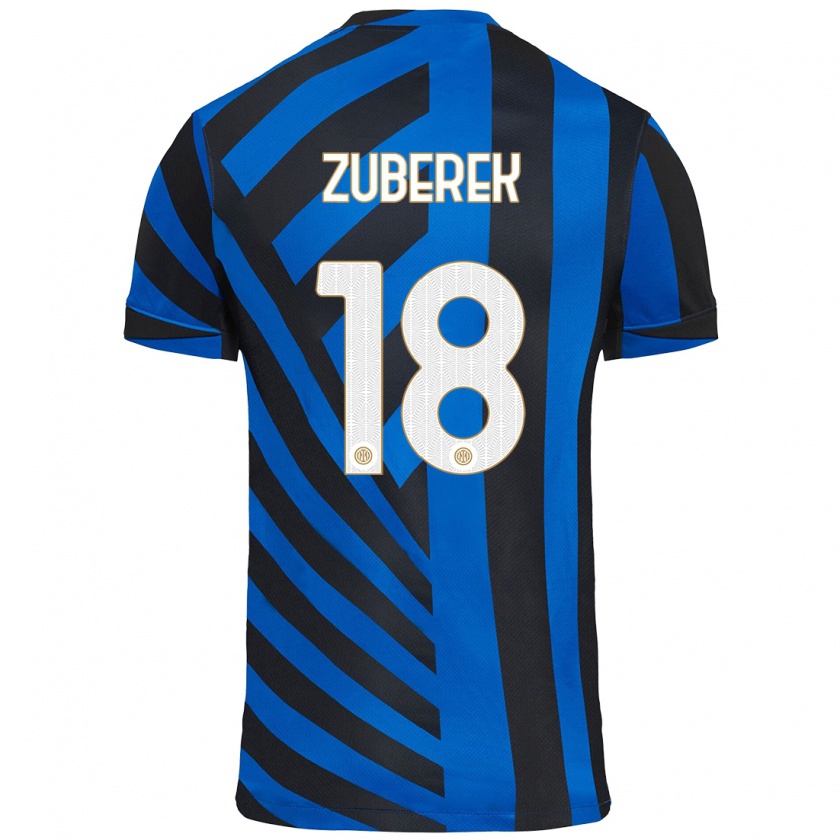 Kandiny Herren Jan Zuberek #18 Blau Schwarz Heimtrikot Trikot 2024/25 T-Shirt