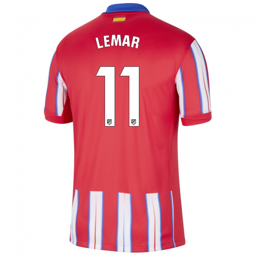 Kandiny Herren Thomas Lemar #11 Rot Weiß Blau Heimtrikot Trikot 2024/25 T-Shirt