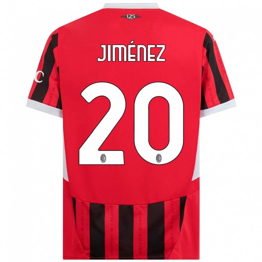 Kandiny Herren Álex Jiménez #20 Rot Schwarz Heimtrikot Trikot 2024/25 T-Shirt