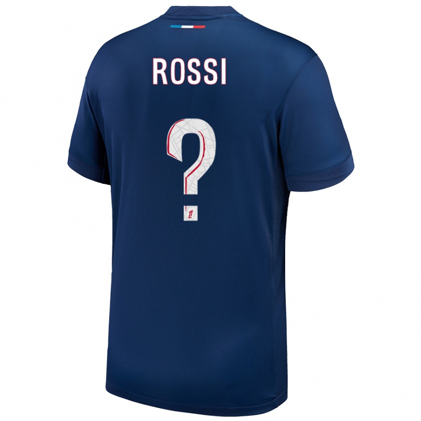 Kandiny Herren Fanny Rossi #0 Marineblau Weiß Heimtrikot Trikot 2024/25 T-Shirt