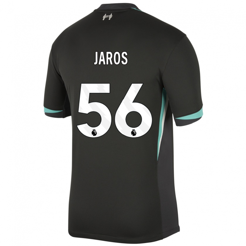 Kandiny Herren Vitezslav Jaros #56 Schwarz Anthrazitweiß Auswärtstrikot Trikot 2024/25 T-Shirt