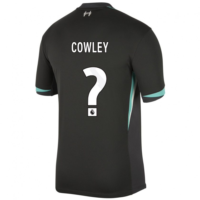 Kandiny Herren Ryan Cowley #0 Schwarz Anthrazitweiß Auswärtstrikot Trikot 2024/25 T-Shirt