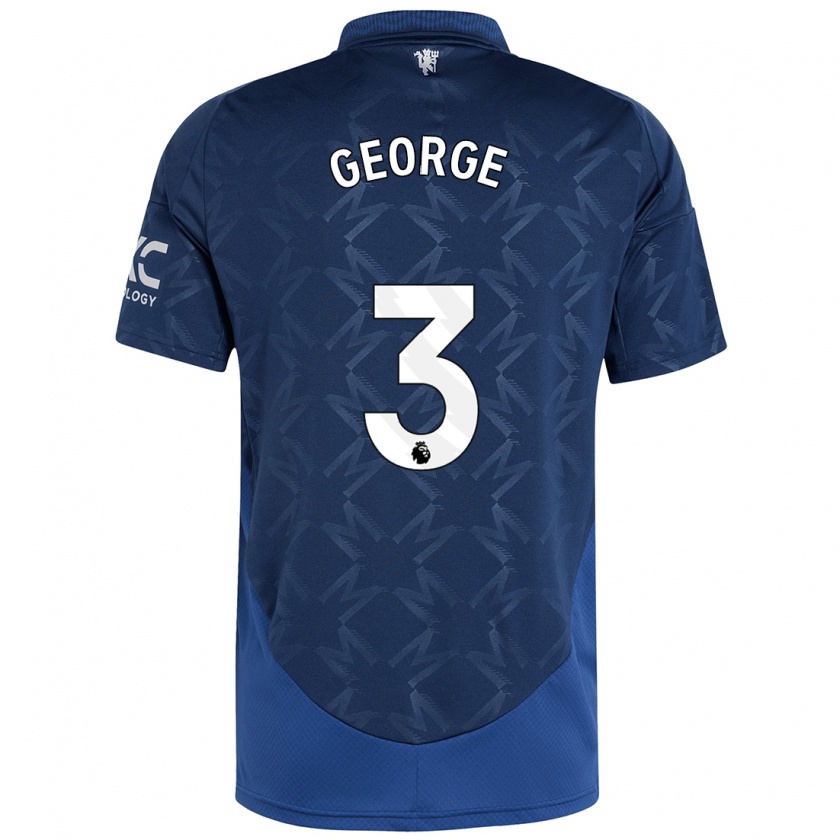 Kandiny Herren Gabby George #3 Indigo Auswärtstrikot Trikot 2024/25 T-Shirt