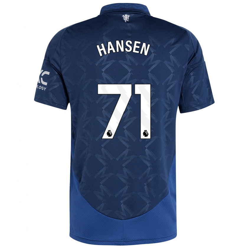 Kandiny Herren Isak Hansen-Aaroen #71 Indigo Auswärtstrikot Trikot 2024/25 T-Shirt