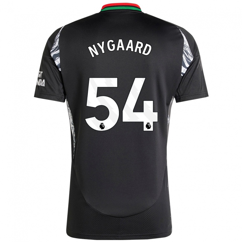 Kandiny Herren Lucas Nygaard #54 Schwarz Auswärtstrikot Trikot 2024/25 T-Shirt