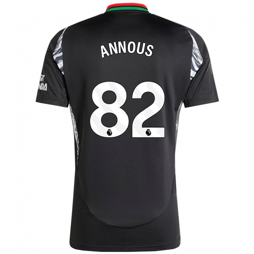 Kandiny Herren Andre Annous #82 Schwarz Auswärtstrikot Trikot 2024/25 T-Shirt